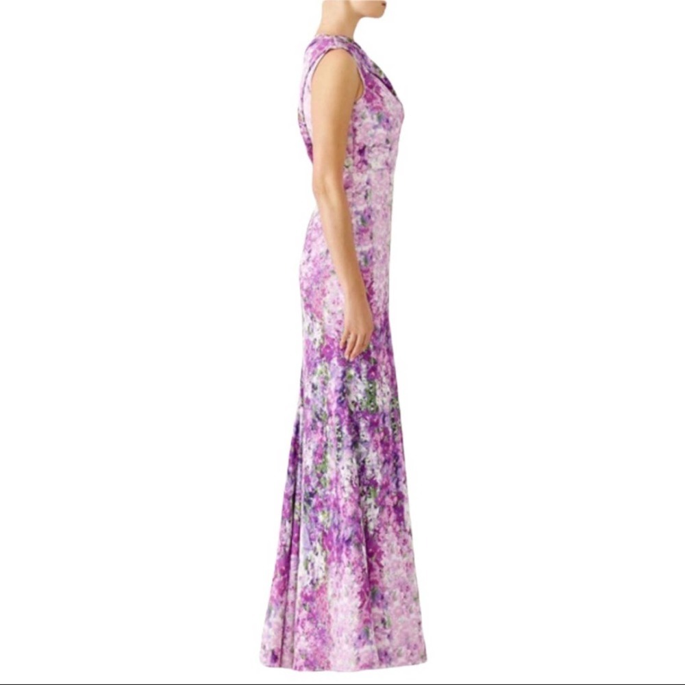 Bradgley Mischa  purple orchid gown one shoulder dress - Picture 2 of 4